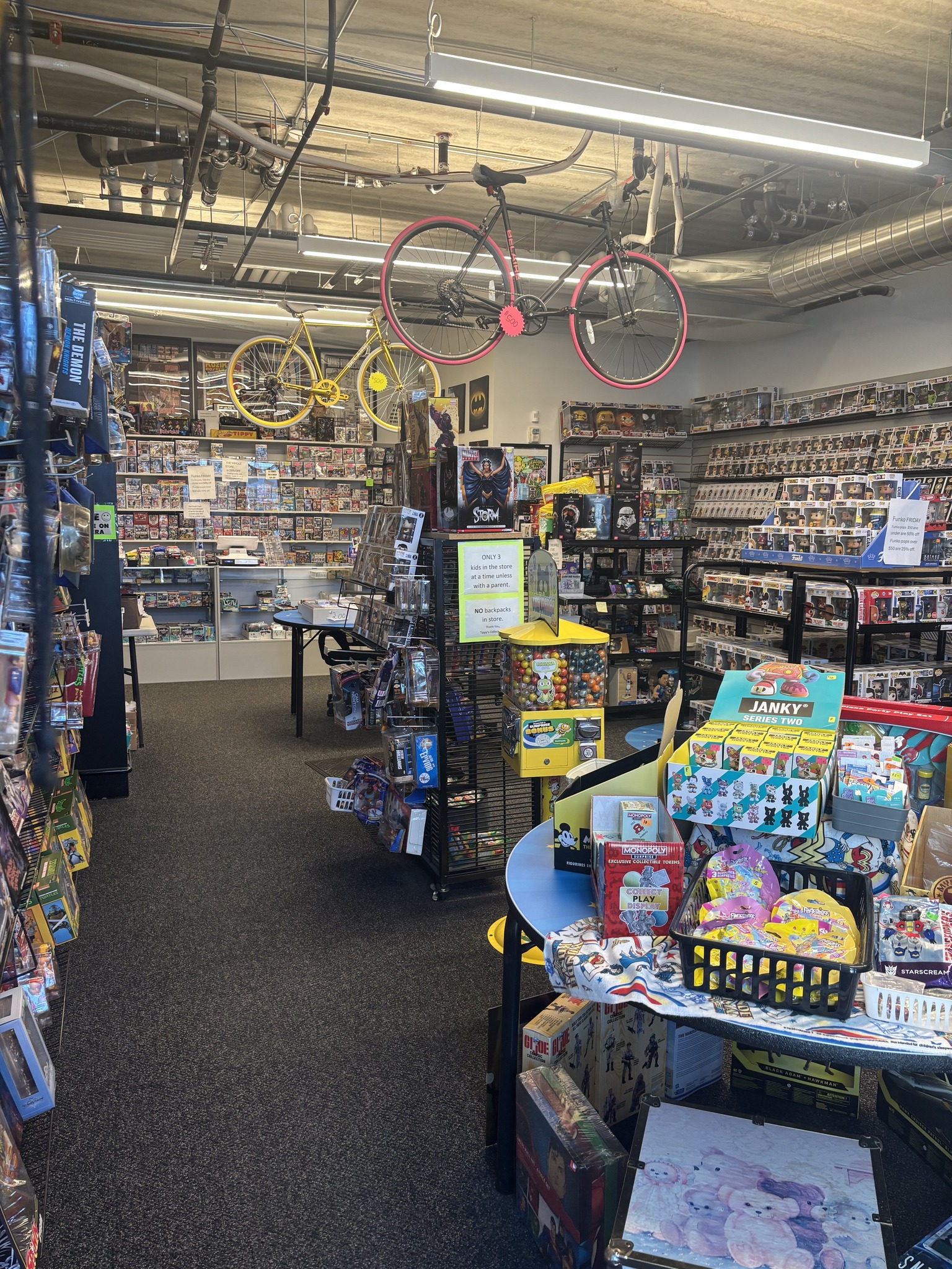 Inside Tippy's Collectibles store